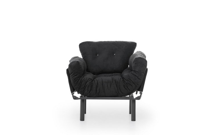 Atelier Del Sofa Nitta Single - Sillón de orejas Negro Atelier Del Sofa Nitta Single - Sillón de orejas Negro